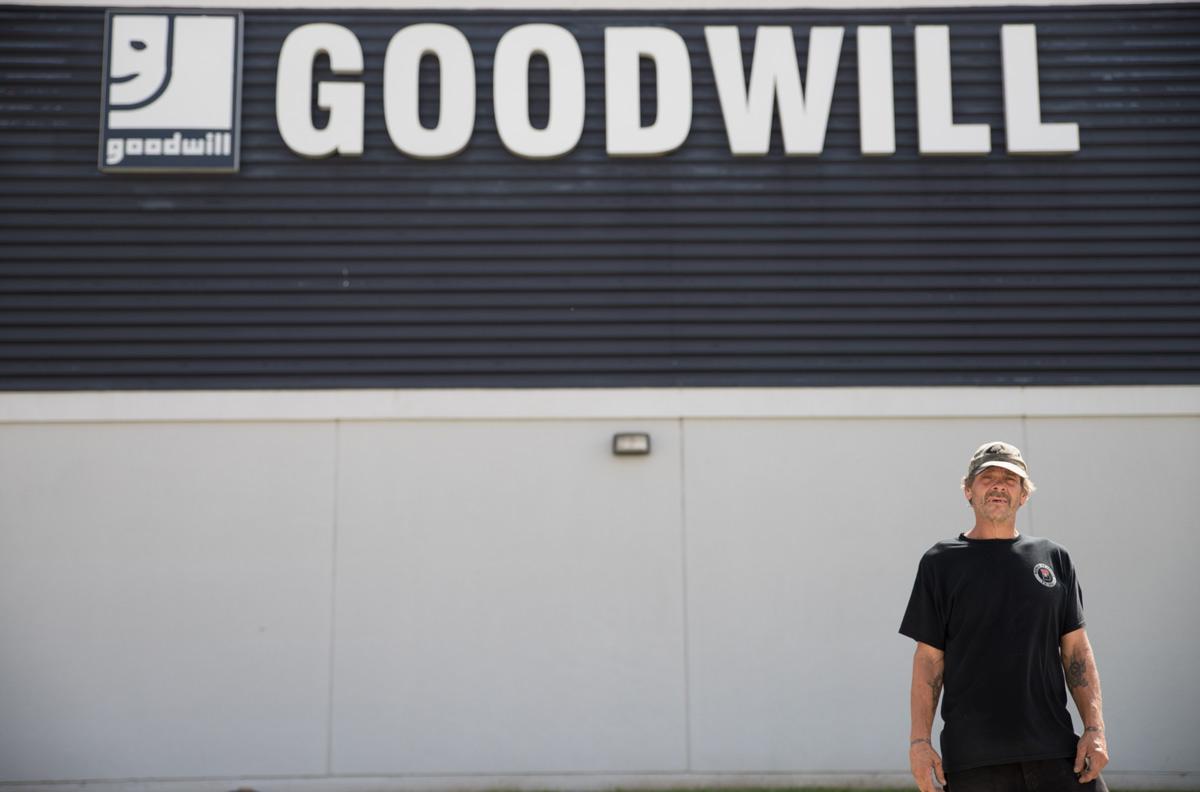 Frank, a homeless man in San Marcos, shops around at the local Goodwill.Photo by Felipe Gomez | Staff Photographer