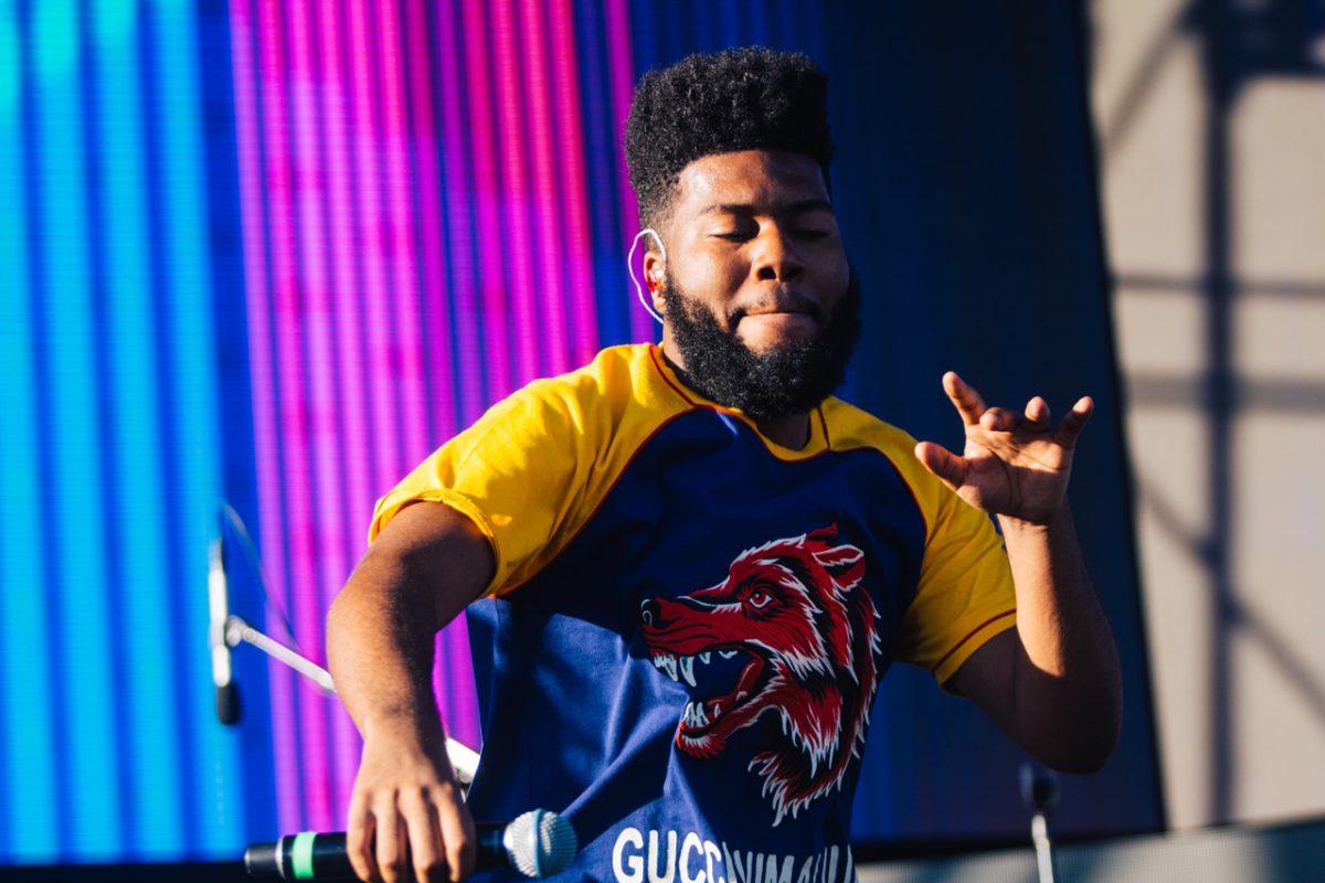 Khalid dances during one of his opening songs at the Mala Luna music festival on Oct. 29 in San Antonio. Khalid was one of the main acts of the festivals second day.Photo by Kirby Crumpler | Staff Photographer