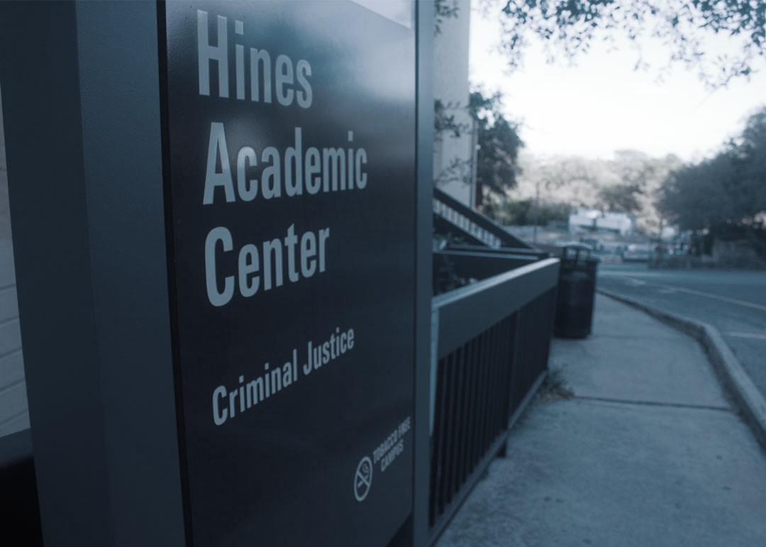 The Hines academic center is located behind old main and is home to a new major for the criminal justice department, November 22.
Photo by Lexi Altschul | Staff Photographer