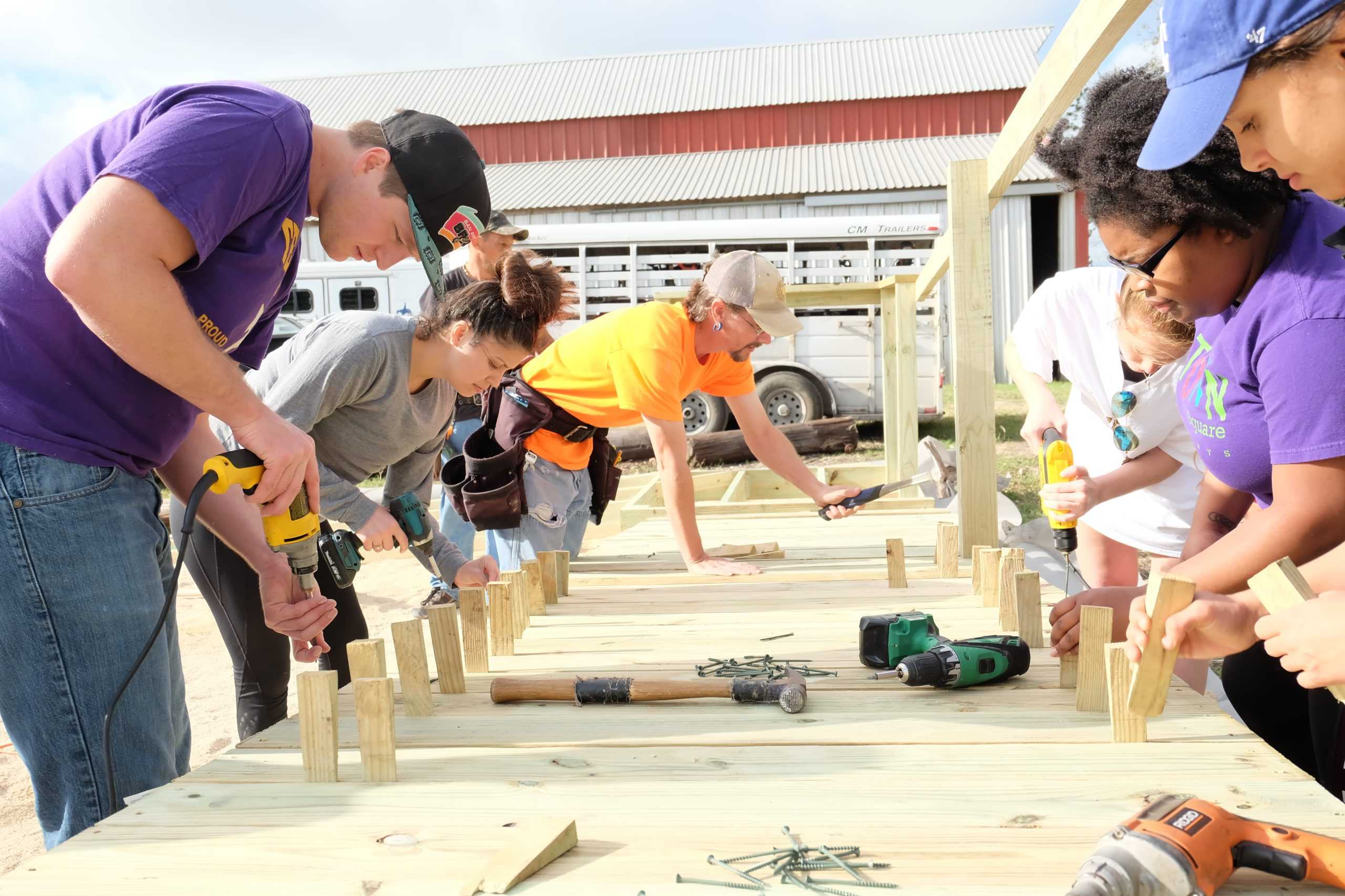 Texas+State+students+build+wheelchair+ramp+for+therapy+program