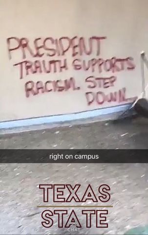 President Trauth Supports Racism. Step Down