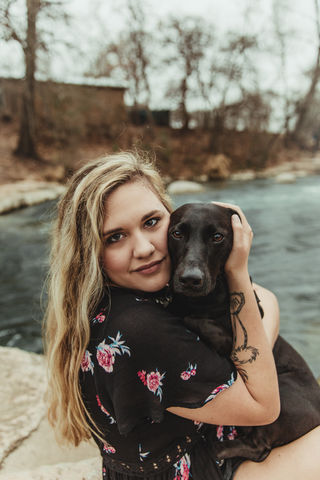 Taylor Baxter and Sophie, captured by Wolf and Rose Photography, courtesy of Baxter.