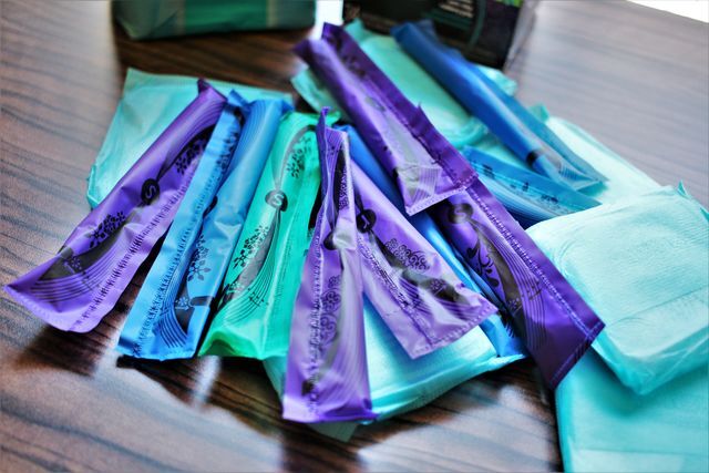 A box of tampons can range from $5 up to $20.
Photo by Chelsea Yohn | Staff Photographer