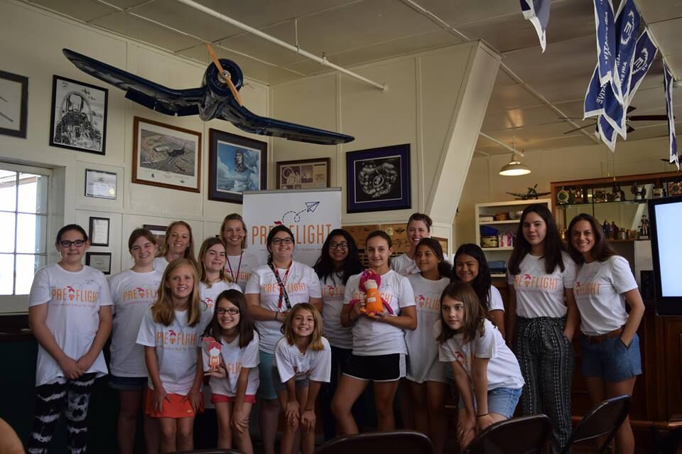 After a successful five days of camp, the girls are feeling confident and ready to go after a career in aviation.

Photo courtesy of Liz Duca
