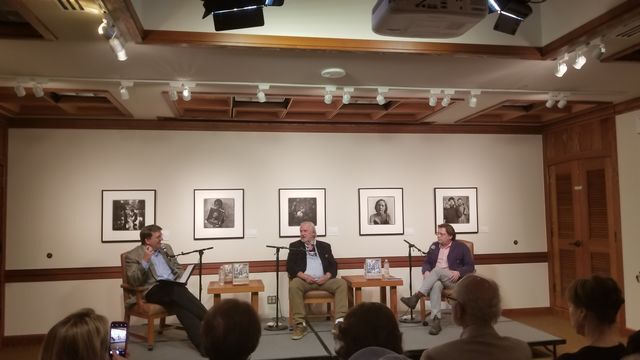 Book release panel, Oct. 21, with David Coleman, Bill Wittliff and Edward Kerry.Photo By Nathanael Lorenzo