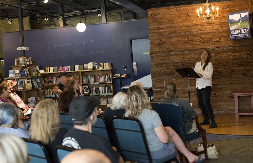 
Ms. Naomi Shihab Nye reading to an audience including Texas State students at Malvern Books in Austin, TX


Courtesy of Joshua Hines
