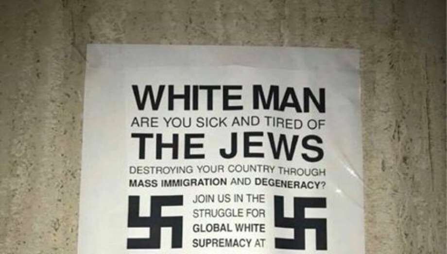 Anti-Semitic flyers were found on campus at Alkek Library on March 2, 2017. Star File Photo