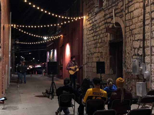 
Nate Guthrie performs his live acoustic set during Kissing Alley concert series Nov. 15.


Photo By Ryan Torres