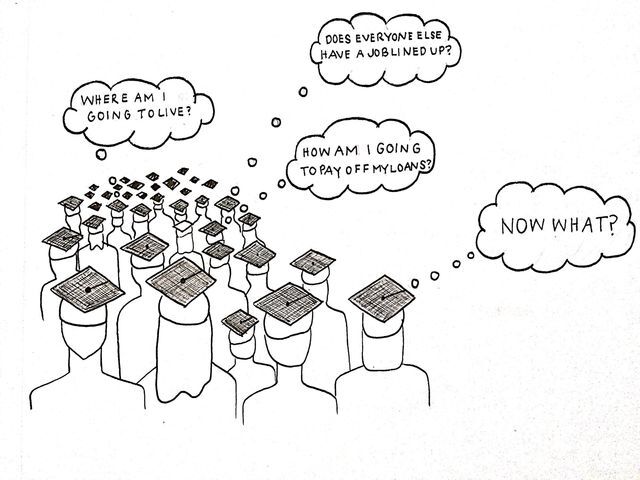 
Students are not expecting handouts after graduating. But, when they dedicate their money, time and mental health for a degree from Texas State, then the university needs to make sure every graduate had the opportunity to be adequately prepared for post-grad life presented to them before they graduate.


Illustration by Caroline James
