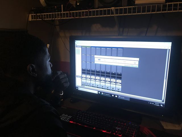 
Devont Smith works with music engineering software Nov. 15 in his studio.


Photo By Lilith Osborn-Cole
