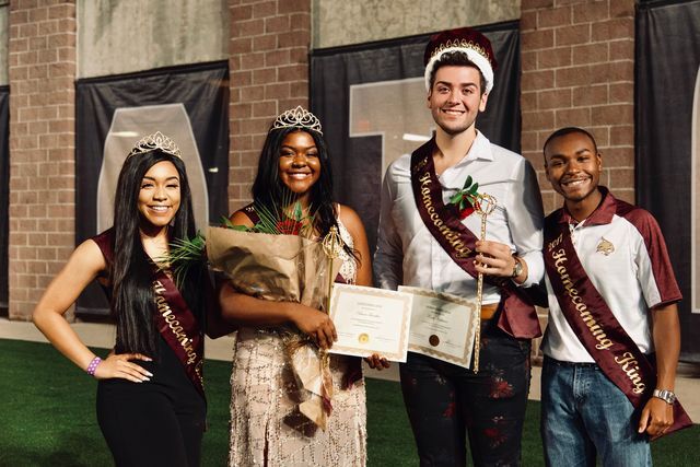 
Oct. 27, Cody Huffman and Nahara Franklin pose with the 2017 Homecoming King and Queen.


Photo Courtesy of Brooke Adams
