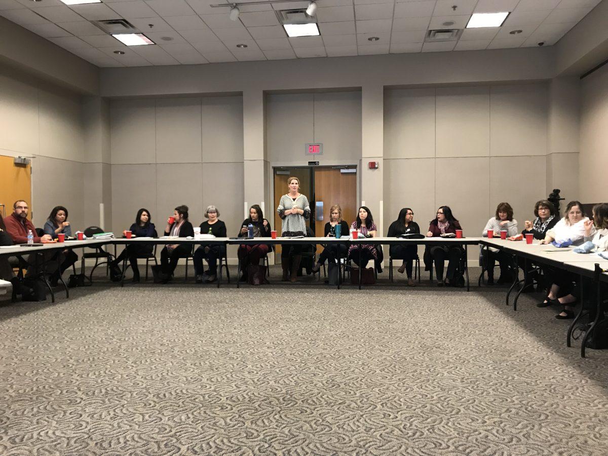 The coalition met Dec. 5 to discuss new methods to address the mental health needs of the San Marcos youth.Photo by Peyton Emmele