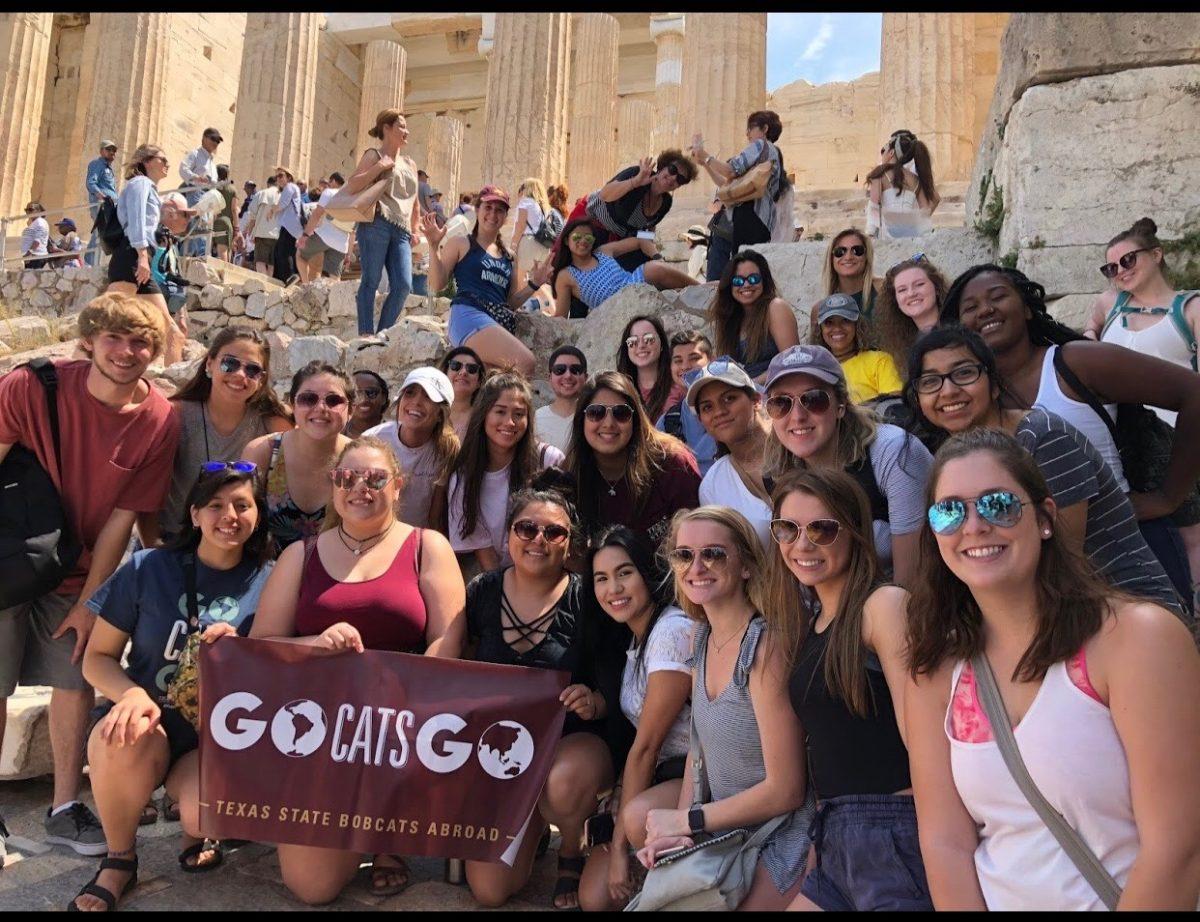 Texas+State+students+study+abroad+in+Greece+summer+2018.Photo+courtesy+of+Shada+Nathan