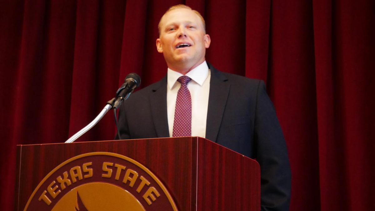Steven Trout July 1, taking over Texas State’s baseball team as the new head coach.Photo by Jakob Rodriguez