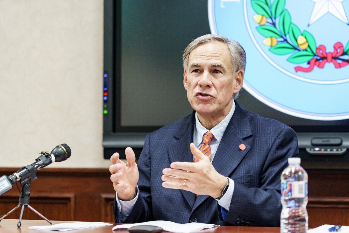 Texas Gov. Greg Abbott announces the activation of the Texas National Guard in response to the COVID-19 pandemic. The announcement was made in the governor’s conference room in the Texas Department of Emergency Management Command Center. Abbott was joined by Chief Nim Kidd, head of the Texas Division of Emergency Management.