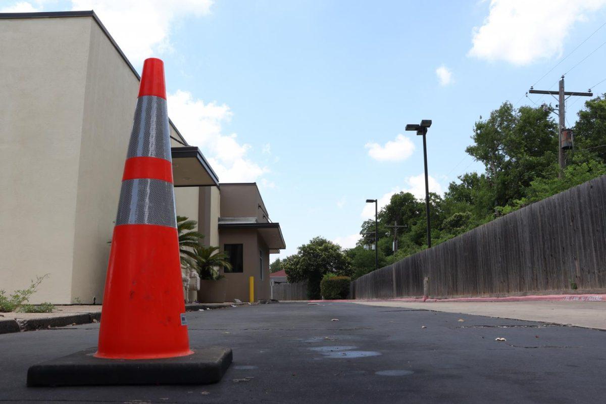 The Fuego Tortilla Grill drive-thru sits empty, Sunday, May 24, 2020, on North Interstate 35 Frontage Rd. The restaurant announced one employee tested positive for COVID-19, resulting in the location’s immediate closure.