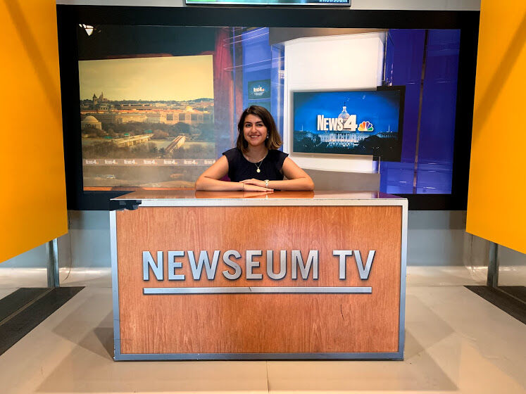 Sandra Sadek smiles for a photo in The Newseum, July 2019, in Washington, D.C. Sandra, a former Star reporter and news editor, graduates from Texas State and leaves The Star as one of the most determined, fearless and resilient journalists in our history.
