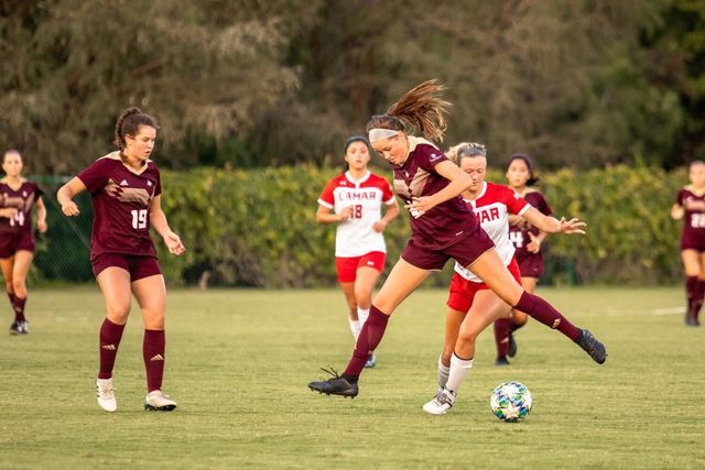 Texas+State+senior+midfielder+Kayla+Streber+%2811%29+prepares+to+kick+a+soccer+ball%2C+Friday%2C+Sept.+11%2C+2020%2C+at+the+Bobcat+Soccer+Complex+during+a+game+against+Lamar+University.