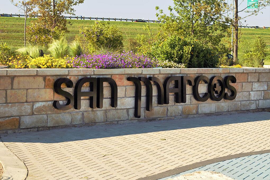A file photo of a City of San Marcos sign.