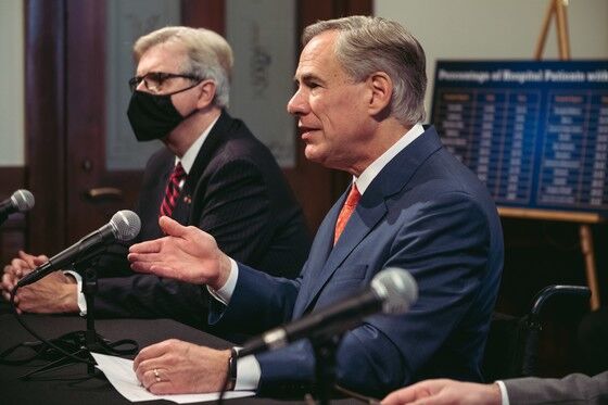 Gov. Abbott speaks in a press conference, Thursday, Sept. 17, 2020, in Austin. He expanded the maximum occupancy levels of restaurants, retail stores, office buildings and more to 75%.