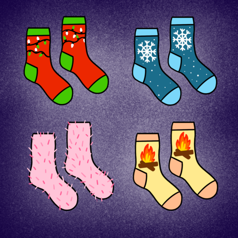 This holiday season staff at the LBJ Student Center will be collecting donations of new socks for women and children on behalf of the the Hays-Caldwell Women’s Center until Dec. 11. 