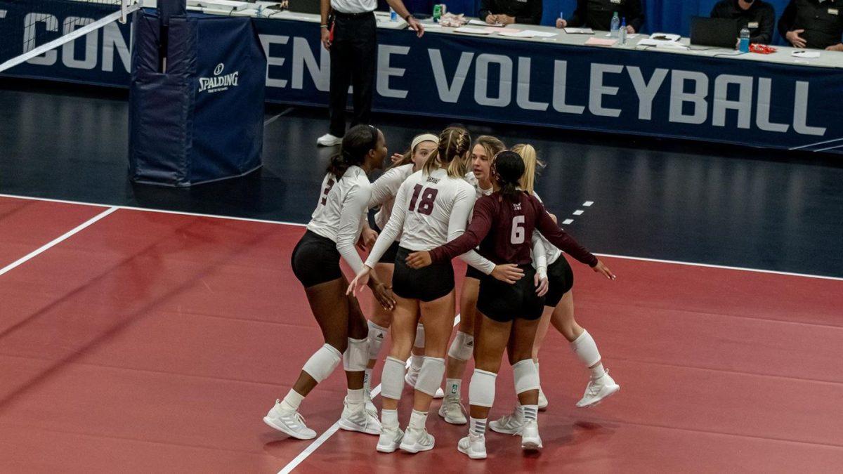 Texas State volleyball defeated South Alabama 3-0 (25-13, 25-20, 25-18) to advance to the semifinals of the Sun Belt Conference Championship Thursday, Nov. 20, 2020, at the Foley Event Center in Foley, Alabama.