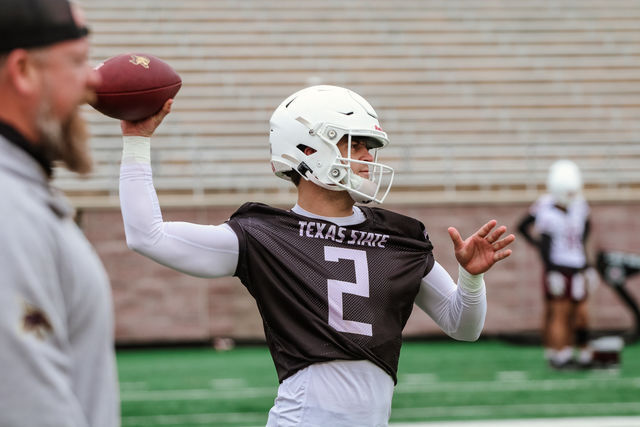 Texas+State+Football+Practice+4%2F22