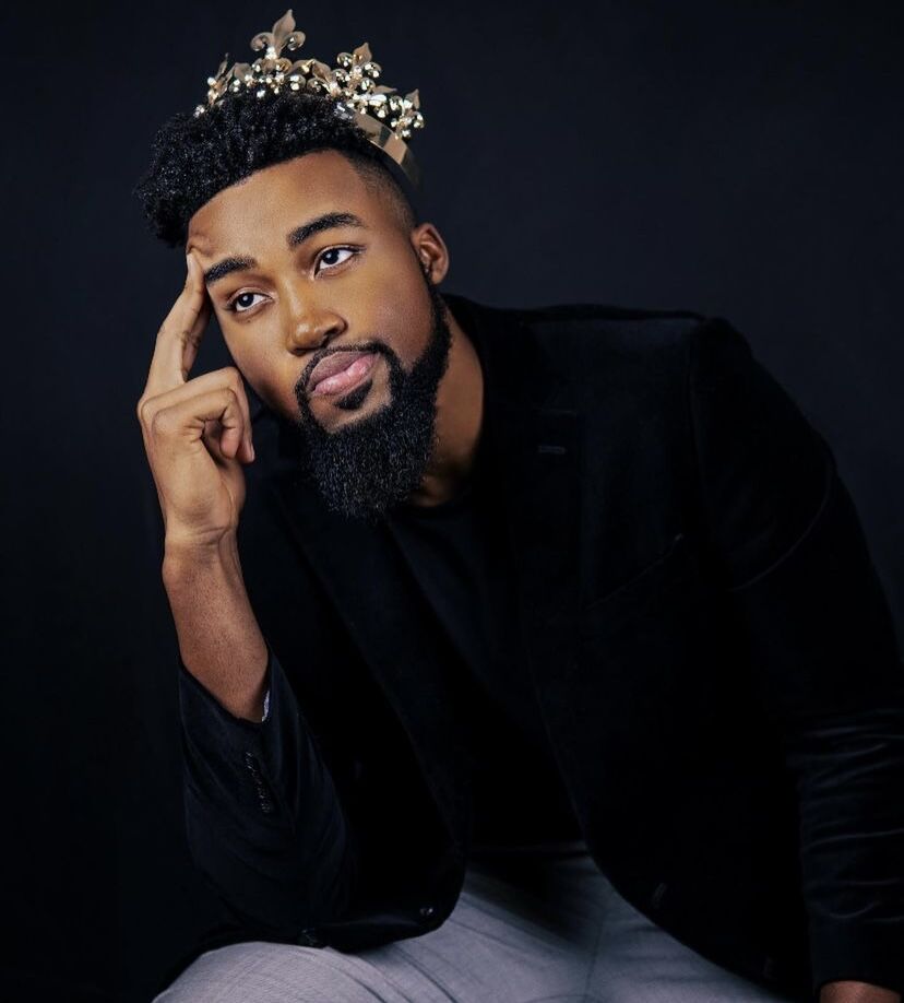 Don Kennedy poses for the camera and showcases the theme Black is king, for his photo shoot, Monday, April 19, 2021.