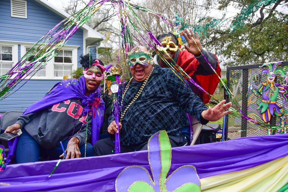 The Mistick Krewe of Okeanos Mardi Gras Parade, Saturday, Feb. 22, 2020, in the San Marcos Historic District. 