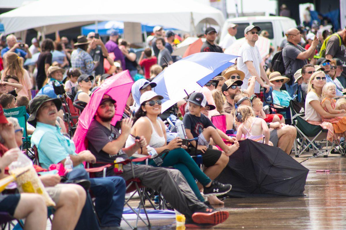 The crowd at last years Go Wheels Up! Texas festival, May 29, 2021, at the San Marcos Regional Airport.