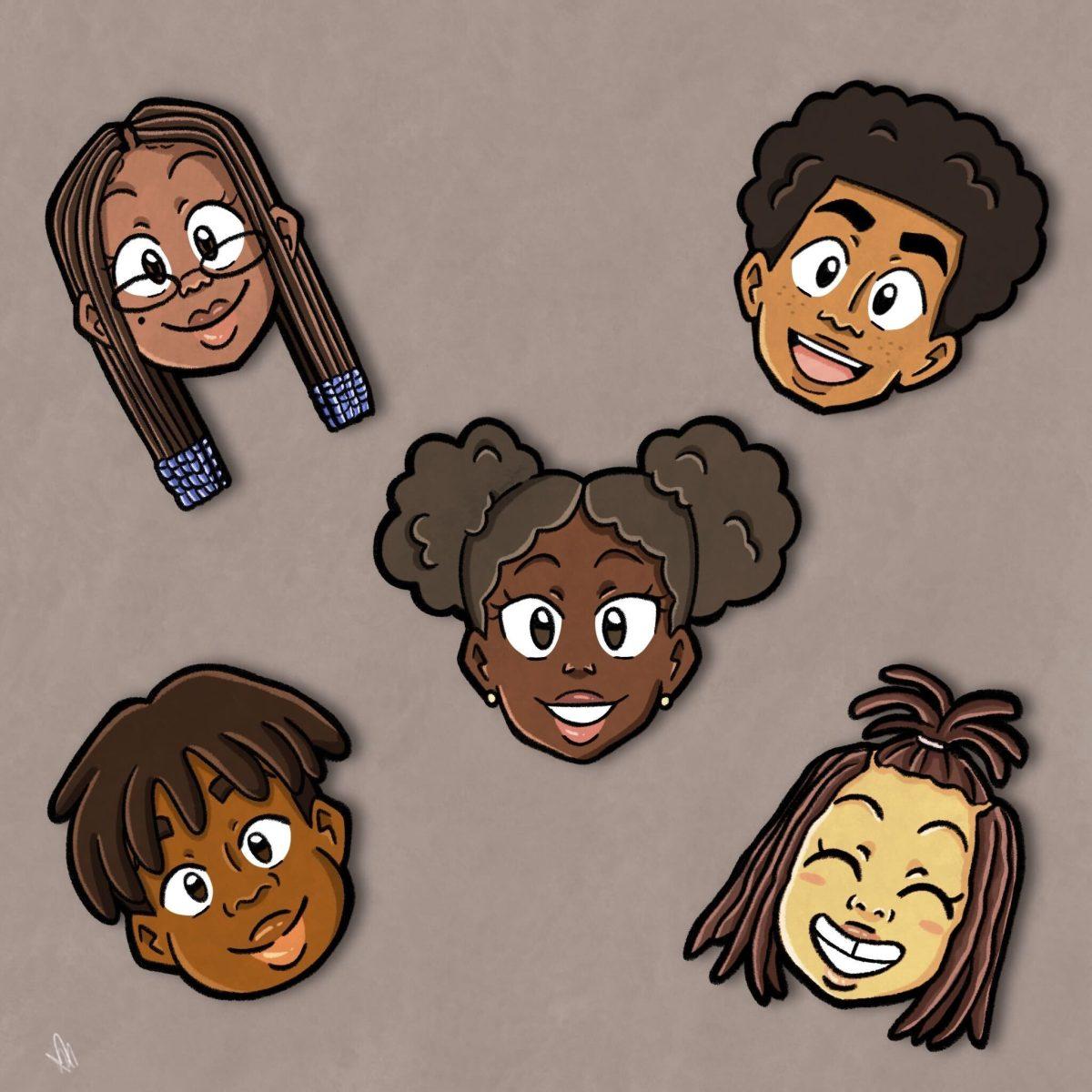 Hairstyles illustration