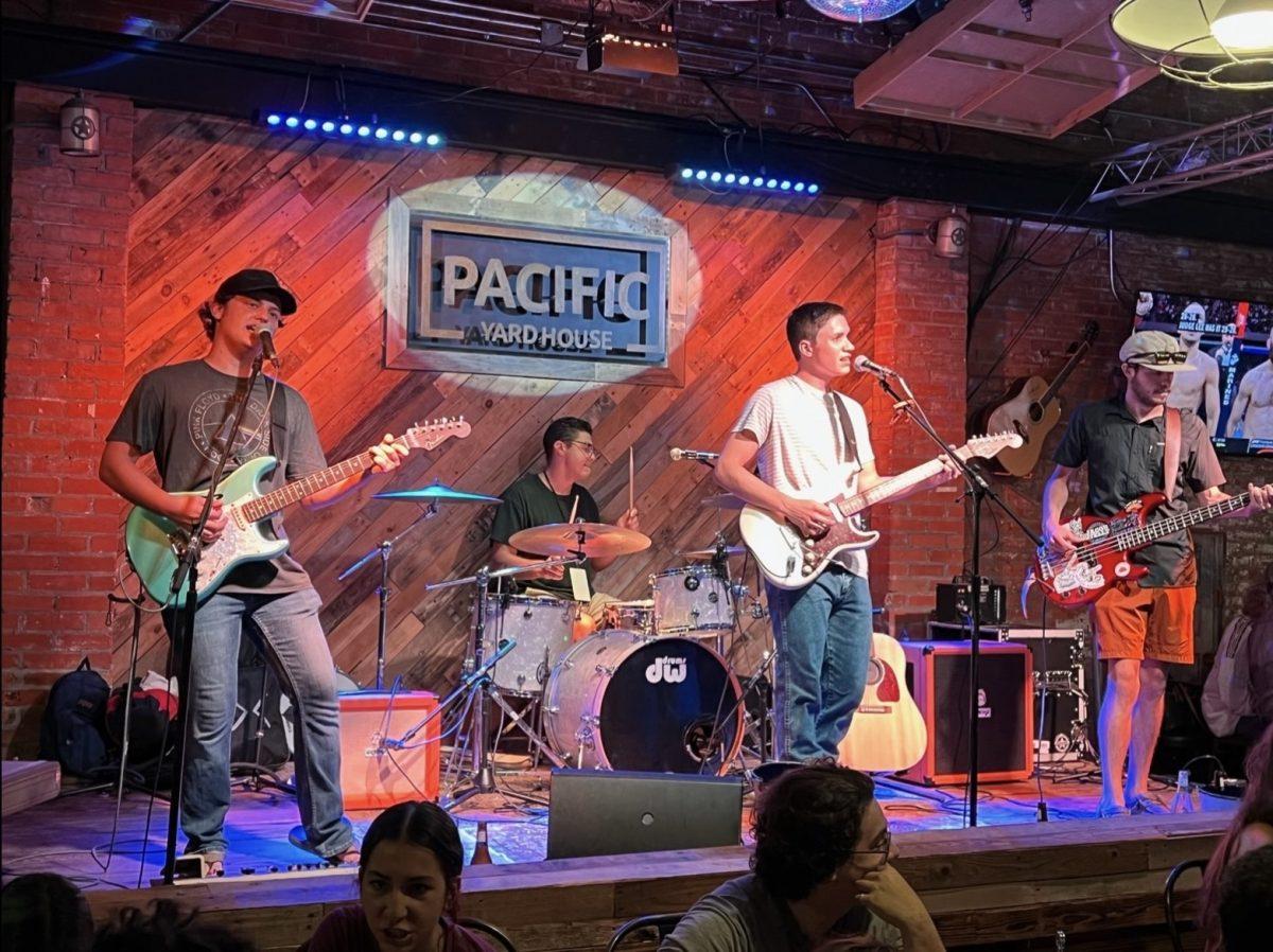 Local student band Railroad Remedy performs at Pacific Yard House, Saturday, June 18, 2022, in Conroe, Texas.