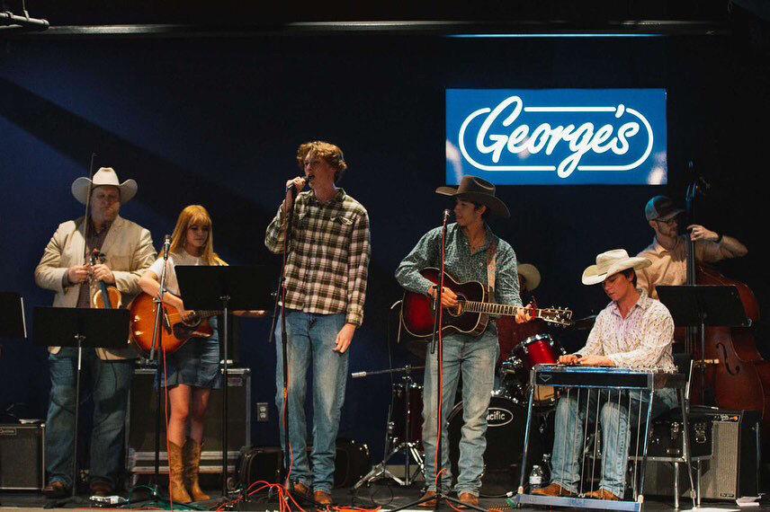 Bobcat Country plays their first on campus gig, Tuesday, Nov. 29, 2022, at George’s. 