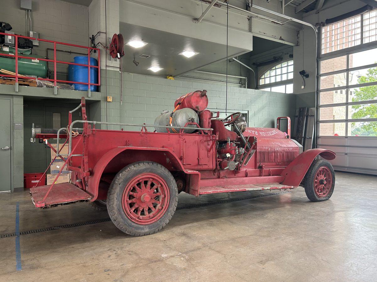 Old Faithful sits in the San Marcos Fire Department garage, Thursday, Apr. 20, 2023, at the San Marcos Fire Department Station 5.