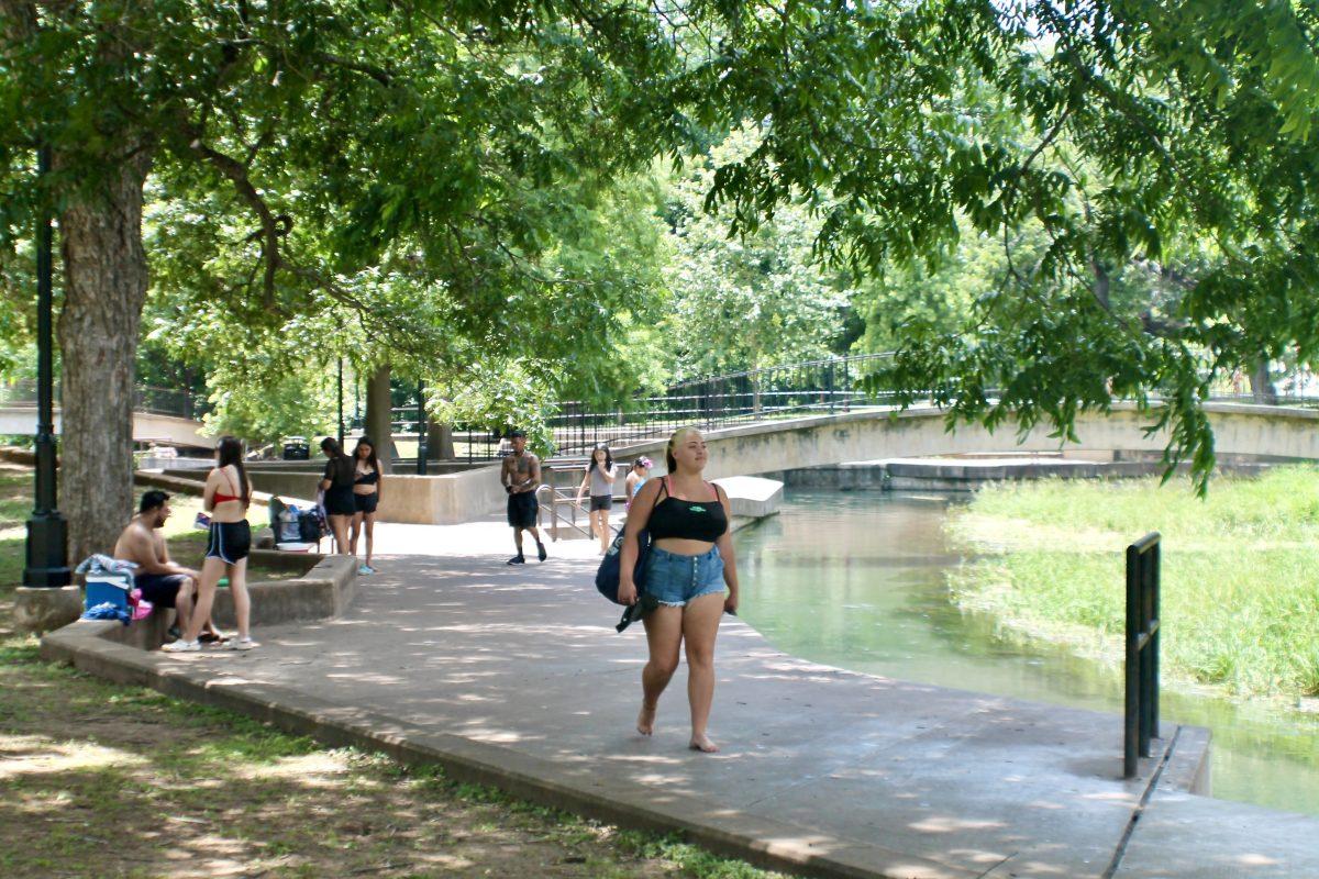 San Marcos river goers enjoy the hot weather and cool waters, Monday, June 5, 2023, at Sewell Park.