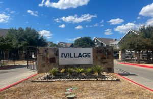 The entry gates to phase one at The Village on Telluride, Thursday, Sept. 21, 2023, in San Marcos.