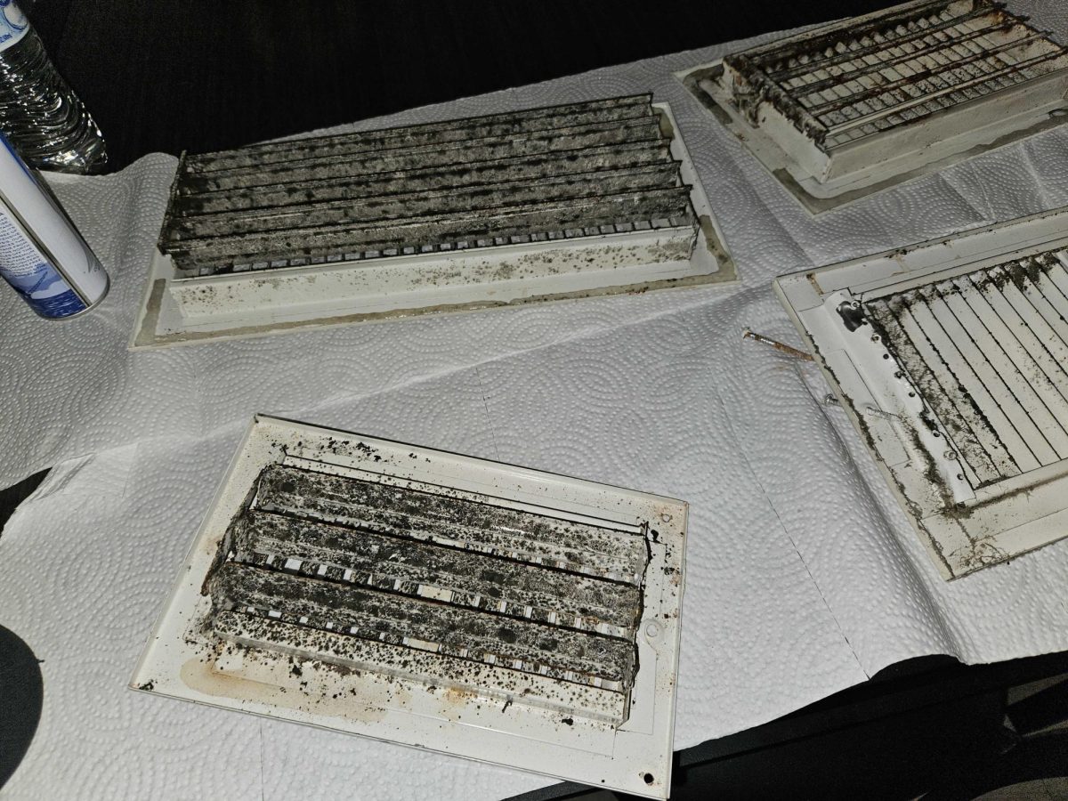 Air vents with mold in them, Tuesday, Oct. 10, 2023, at Savannah Mullens apartment in The Junction.
