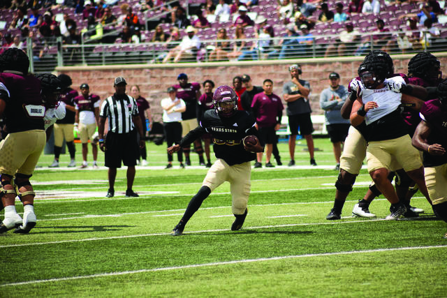 Texas State football shines in spring game with new quarterback and solid defense