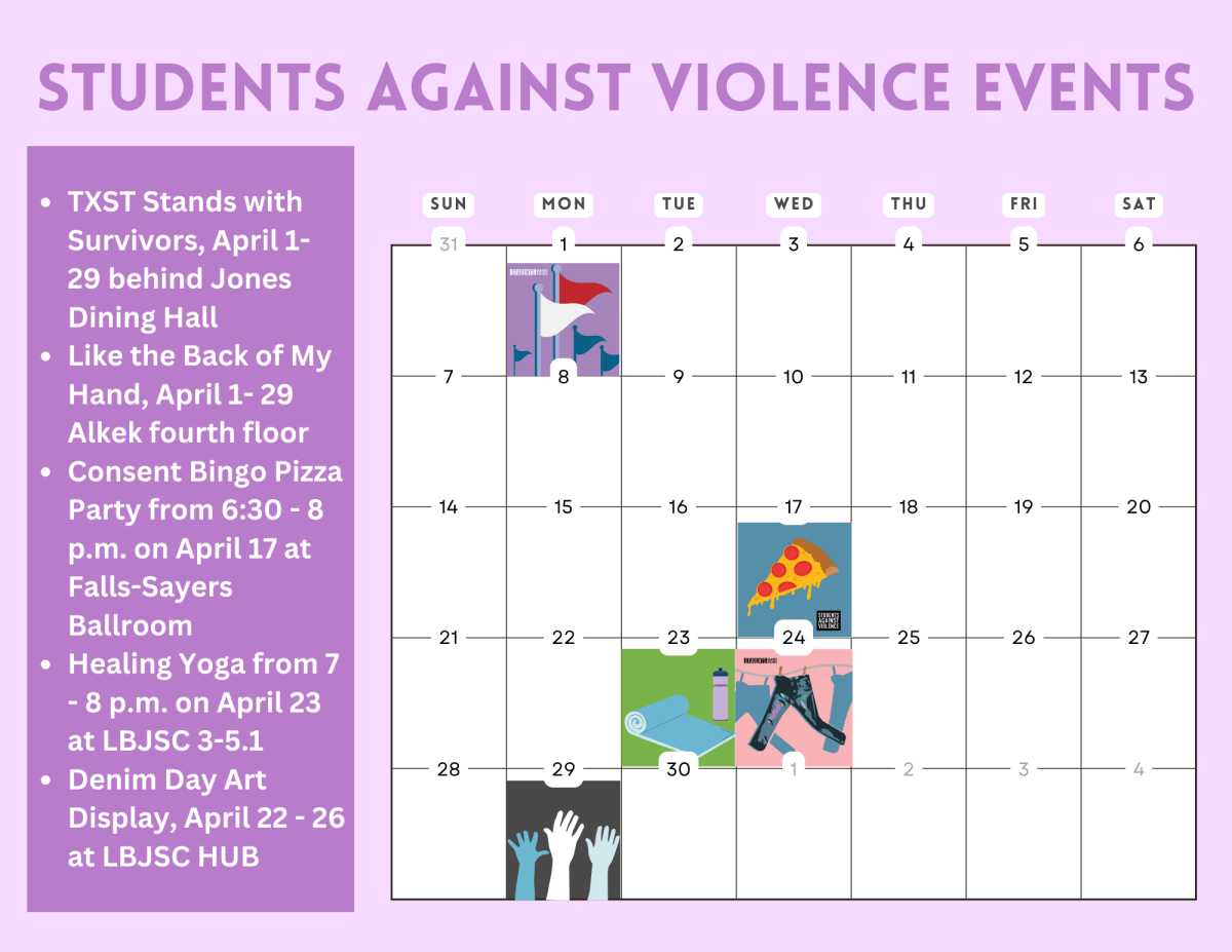 Students Against Violence raise awareness through April events