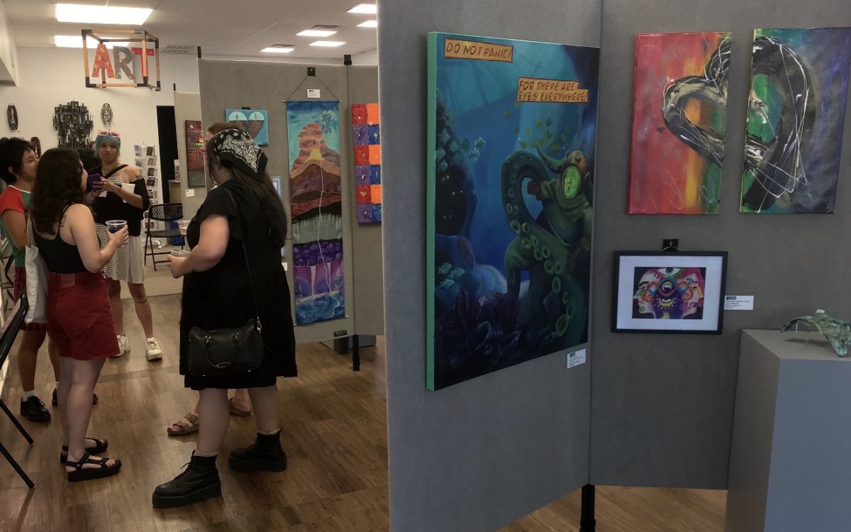 San Marcos community members attend Loves Palette, Friday, June 7, 2024, at the San Marcos Art Center. This years Loves Palette is the San Marcos Art Leagues 2nd annual Pride Month art exhibition.