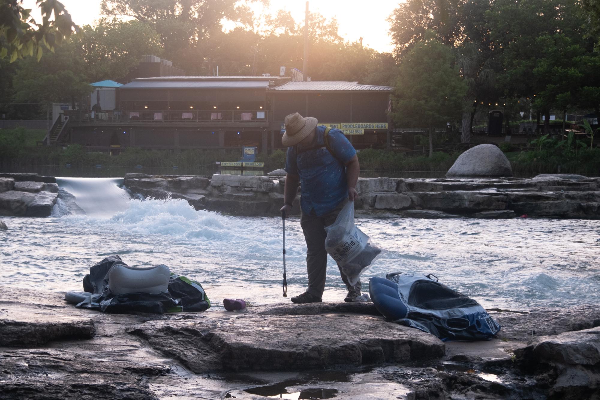 Clean up your own mess: group picks up trash left in San Marcos River