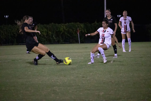 Texas State sparks win streak as Soumare nets two against Cardinals