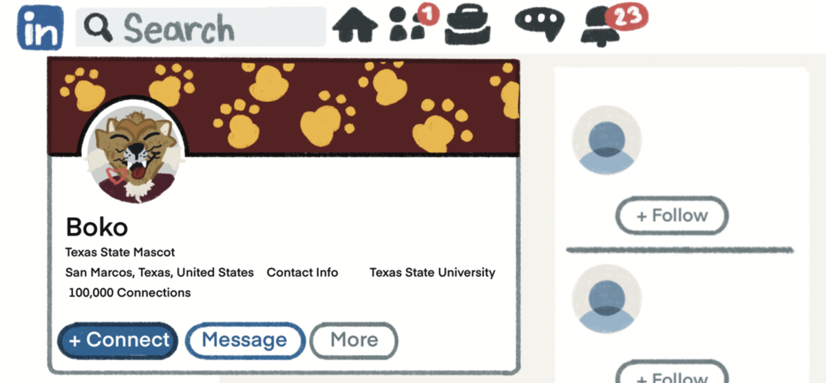 LinkedIn is essential for TXST students seeking employment