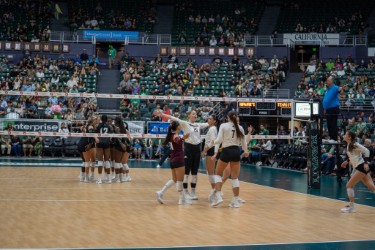 The Texas State volleyball team 