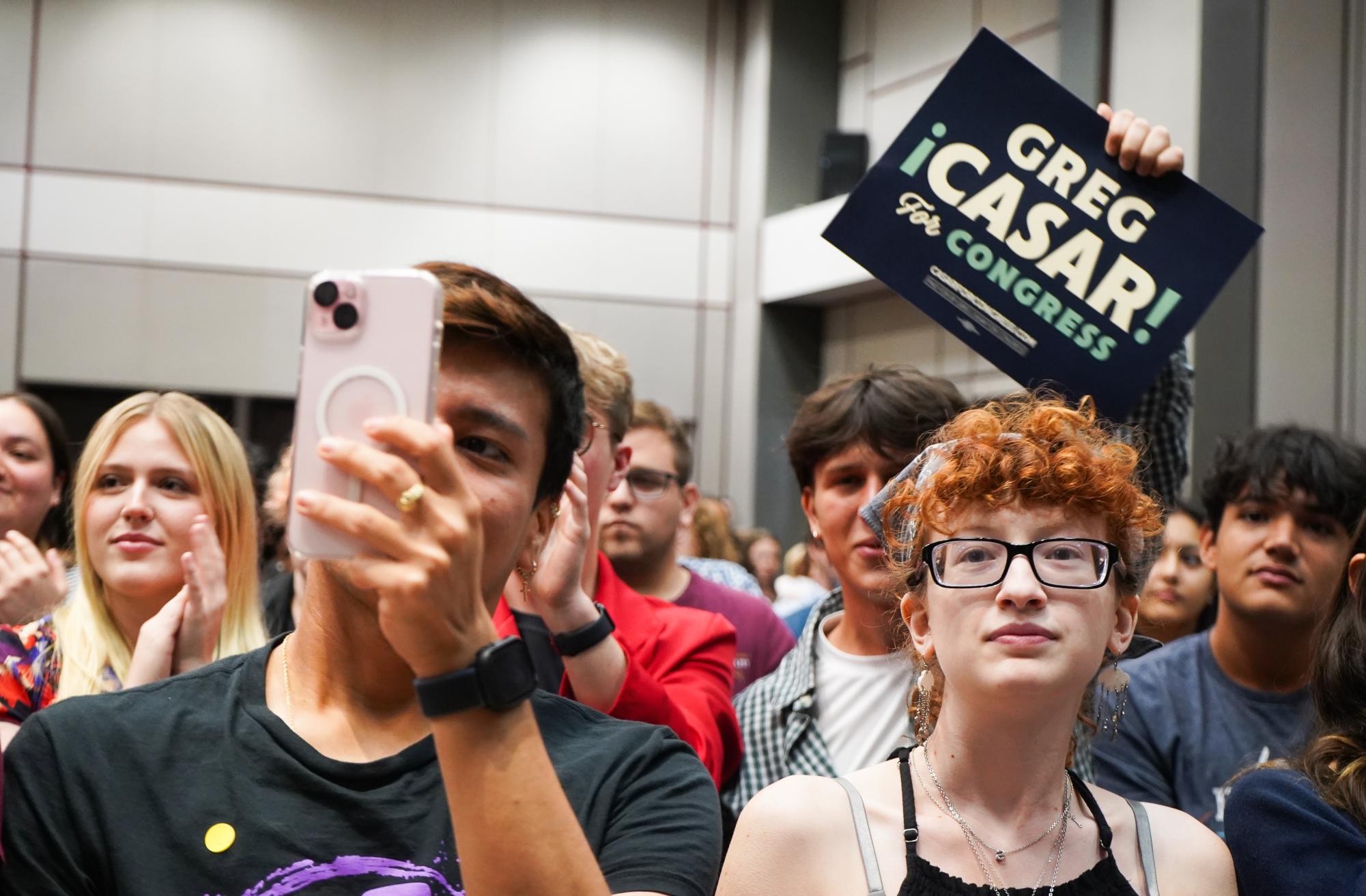 (Photo Gallery) - Democratic politicians visit TXST ahead of November election