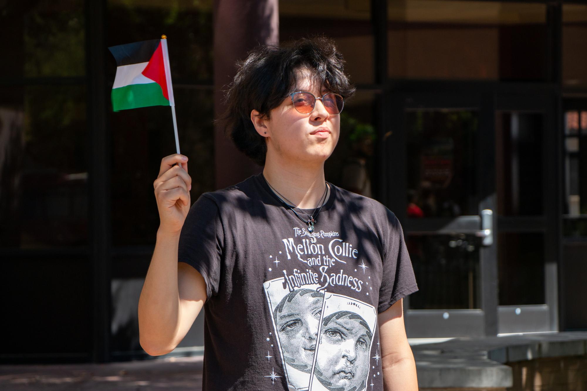 (Photo Gallery) - Protestors hold pro-Palestine march against Democratic rally