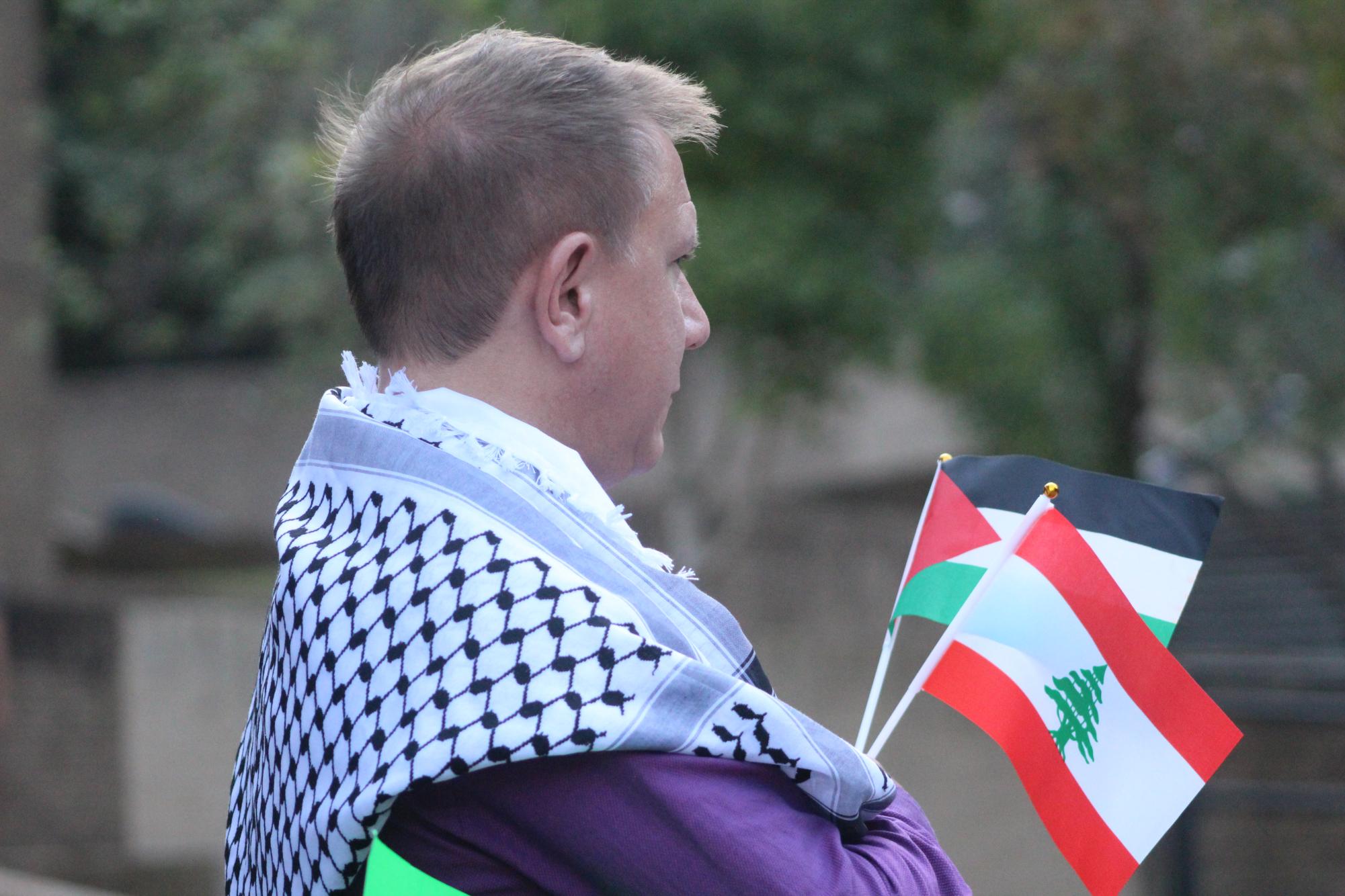 (Photo Gallery) - Texas State, San Marcos community hold protest and vigil in solidarity with Palestine