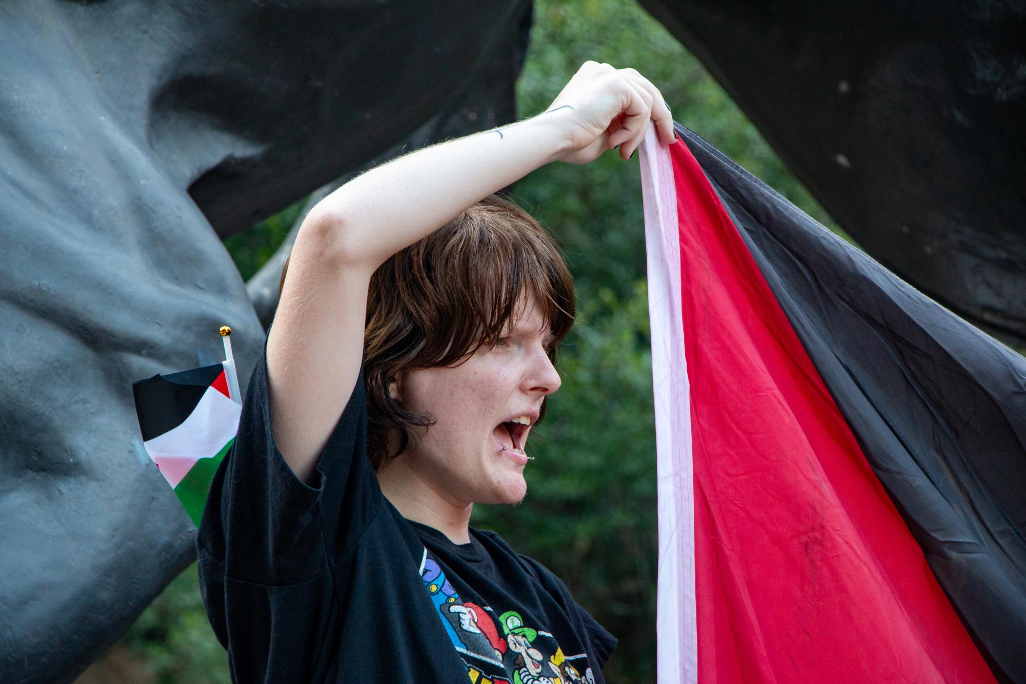 Texas State, San Marcos community hold protest and vigil in solidarity with Palestine