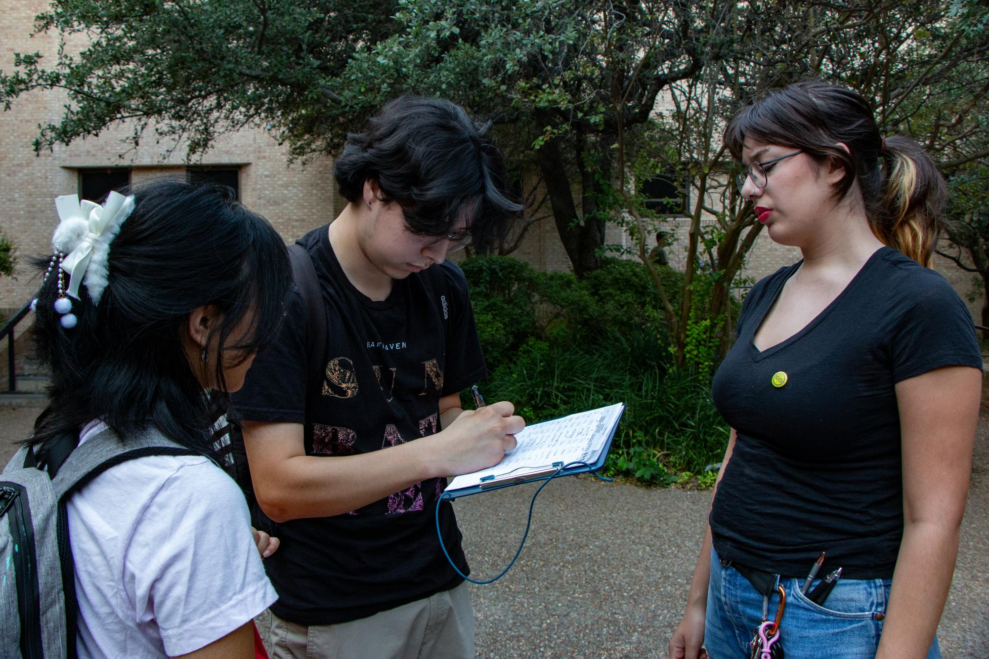 (Photo Gallery) - Texas State, San Marcos community hold protest and vigil in solidarity with Palestine