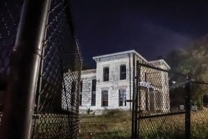 The Old Hays County Jail sits on the corner of Fredericksburg Street, Sunday, Oct. 27, 2024, near downtown San Marcos.